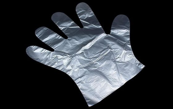 El polvo polivinílico disponible claro del guante de la seguridad de la alimentación de los guantes del PE libera
