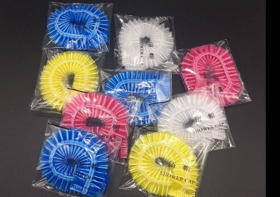 cubierta a prueba de polvo del protector de la limpieza del embalaje PE de ducha del pelo disponible plástico superior individual de los casquillos