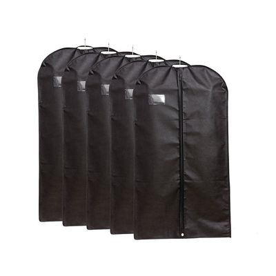 cubierta a prueba de polvo no tejida respirable del traje de los bolsos del viaje de la ropa del vestido 90gsm