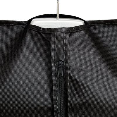 cubierta a prueba de polvo no tejida respirable del traje de los bolsos del viaje de la ropa del vestido 90gsm