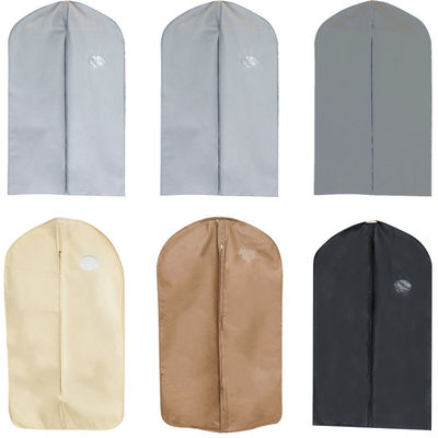 los bolsos no tejidos amistosos del almacenamiento de la ropa de la ropa del vestido del farbrics del eco para el hogar viajan con la ventana visible del PVC