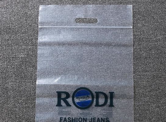 el totalizador cortado con tintas plástico transparente de la manija imprimió los bolsos reconectables de los bolsos del zplock del logotipo para el embalaje cosmético del regalo de la ropa