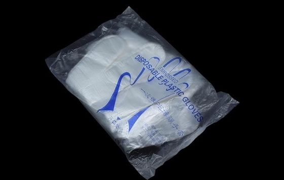 Guantes grabados en relieve claros disponibles del CPE del HDPE plástico para la limpieza médica industrial del restaurante