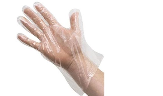 Guantes grabados en relieve claros disponibles del CPE del HDPE plástico para la limpieza médica industrial del restaurante