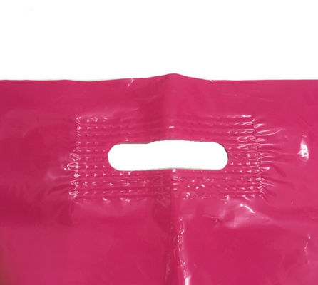 los colores completos imprimieron la manija cortada con tintas reforzada remiendo que el regalo plástico de la mercancía realiza bolsos
