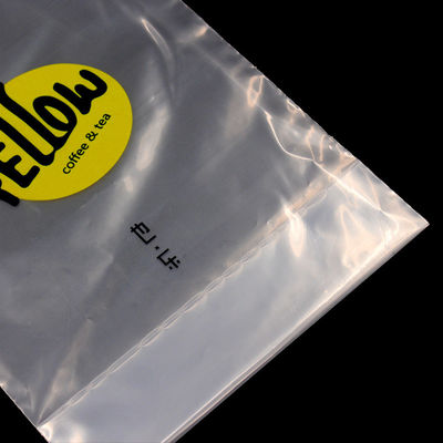 el plástico cortó la manija con tintas para el bolso de empaquetado polivinílico para llevar de consumición del jugo del té de la leche del café