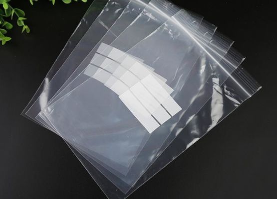 2mill despejan la bolsa reconectable del bloque de la cremallera de los bolsos programables ziplock blancos polivinílicos del almacenamiento