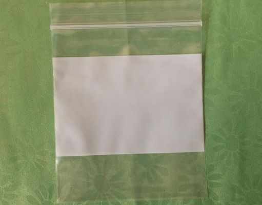 2mill despejan la bolsa reconectable del bloque de la cremallera de los bolsos programables ziplock blancos polivinílicos del almacenamiento