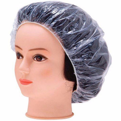 Ducha disponible elástico clara del hotel que baña los casquillos del salón de la cubierta del protector del cuidado del cabello
