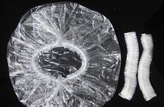 cubierta a prueba de polvo del protector de la limpieza del embalaje PE de ducha del pelo disponible plástico superior individual de los casquillos