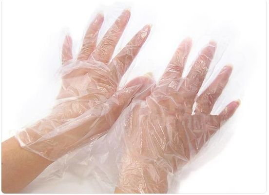 guantes disponibles grandes del plástico transparente de la categoría alimenticia de los guantes de la limpieza de la cocina del hogar