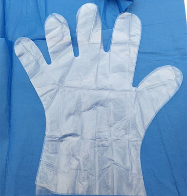guantes disponibles grandes del plástico transparente de la categoría alimenticia de los guantes de la limpieza de la cocina del hogar