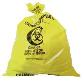 bolsos inútiles médicos del biohazard plástico amarillo rojo del LDPE del HDPE del grueso 50microns para el hospital