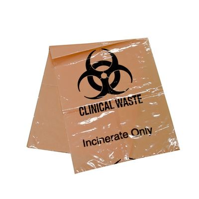 sacos de basura peligrosos del biohazard 2mil del cubo de la basura del trazador de líneas de la autoclave médica plástica del hospital