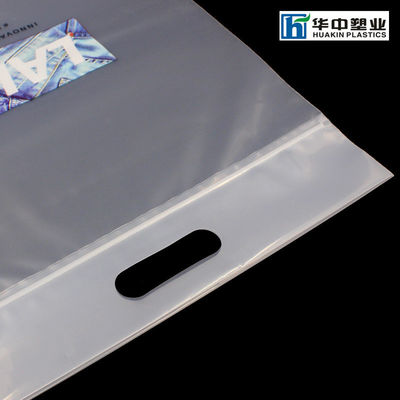 bolsos ziplock reconectables cortados con tintas claros polivinílicos del totalizador del grueso 2mil para el embalaje de la mercancía